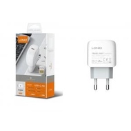 TYPE--C 27W WHITE QUICK CHARGER LDNIO A1206C AI PHON, THAI C