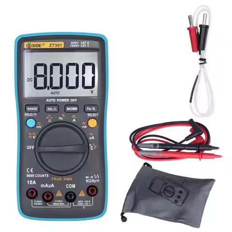 Digital Multimeter BSIDE ZT301 True-RMS DC/DA Voltmeter Ammeter multimeter Professional DMM Resistan