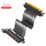 PCIE 4.0 Extension Cable, 16x Shielded High Speed GPU Riser Cable with PCI Express Port GPU Extensio