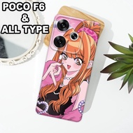 G34 - XIAOMI Case Latest F6 5Gpoco 2024 - Flexible rubber material - BARBIE MOTIF - XIAOMI silicone 