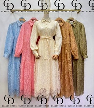 🌸 CD 🎈New dress #9337 ชุดสวยเรียบหรู ใส่ได้ทุกโอกาส ✨ Size : Free Size อก 42" เอว 36" ยาว 49"