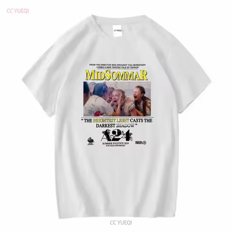 Midsommar Brightest Light Online Ceramics Ari Aster A24 Horror Movie T Shirt XL vintage Washed fashi