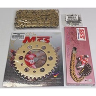 415-122L SSS CHAIN, FZ150/LC150 & RXZ 415 SPROCKET (CHAIN+SPROCKET) SPROCKET SET