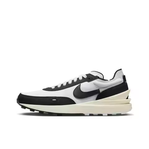 Nike Waffle One SE Slip Resistant, Abrasion Resistant, Breathable Low top Casual Shoes Men's Black W
