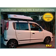 Hyundai ATOS roof box cargo 420L &amp; roof rack