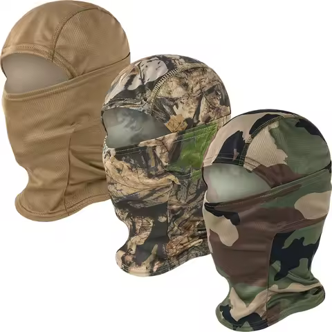 Camouflage Balaclava Full Face Mask CS Wargame Hunting Cycling Sports Helmet Liner Cap Multicam CP S