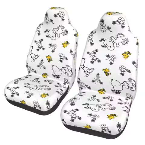 Snoopys Woodstock Flower Universal Car Seat Cover Protector Interior Accessories Travel Car Seats Co