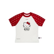 preorder 5-9 Days Levents x Hello Kitty | Joy Icon Lightweight Raglan Regular Tee/ Red