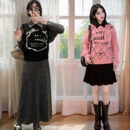 GANNI Soft Waxy Wool Round Neck Bow Detail Sweater