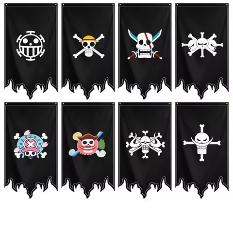 70x125cm One Piece Chopper Skull Luffy Flag House Banner Stark Map Flag Wall Magic Bar Home School C