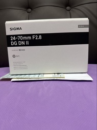 全新 全套有盒 香港行貨三年保  Sigma 24-70 24-70mm F2.8 DG DN II 最新款第二代 Sigma  Sony FE Mount