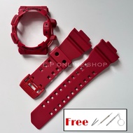 Replacement Strap & Bezel Matte Maroon Red for GShock GA400 GBA400 GBA GA400 free Tools & Springbar