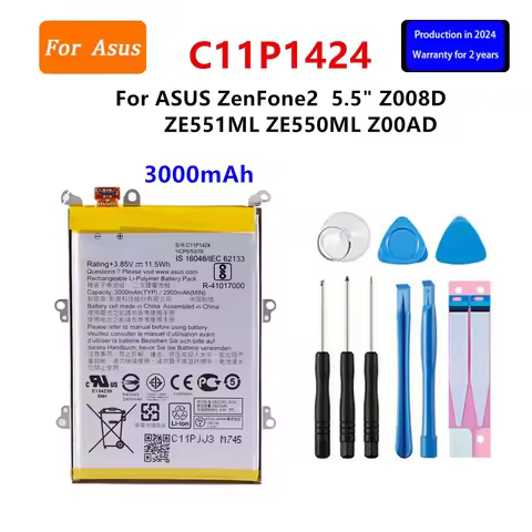Brand New Battery C11P1424 3000mAh For Asus ZenFone 2 ZE551ML ZE550ML Z00AD Z00ADB Z00A Z008D Phone 