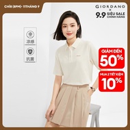 GIORDANO Women Polo Shirts Ice Cooling Antibiosis Polo Shirts Embroidery Short Sleeve Summer Fashion