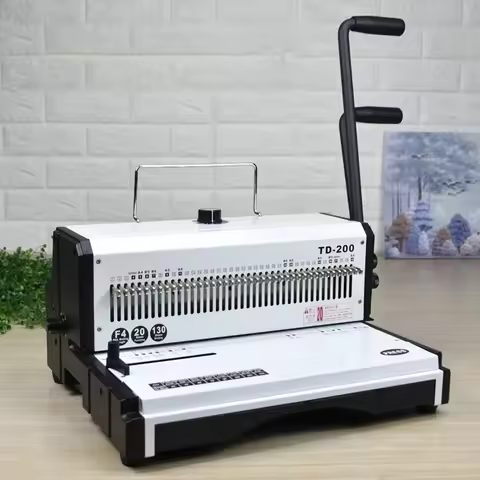Hot sales Heavy-duty iron ring binding machine, calendar punching machine, thick double-coil punchin