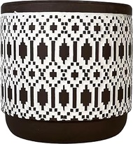 Ceramic Bowl, Stylish, Small, Kikko Pot, Brown, W 4.6 x D 4.6 x H 4.1 inches (118 x 118 x 112 mm)