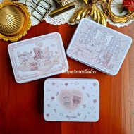 TIN CASE - tin box storage tin case shabby chic cute small tin storage place kawai by Papermestudio