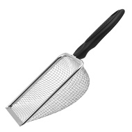 Cat litter scoop pet feces cleaning tool crawling pet feces scoop stainless steel colander feces fil
