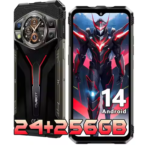 CUBOT KingKong AX Rugged Unlocked-Android14/MTK G99/24G RAM+256G ROM Dual SIM/6.58"&1.32"DualScreen/