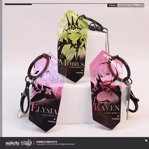 Honkai Impact 3rd Elysia Mobius Mihoyo Official Products Line Impression Series Acrylic Pendant Key
