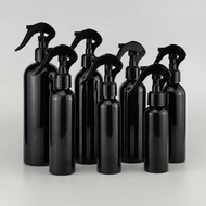 Ready Stock 120ML 200ML 250ML 500ML Black Bottle With Trigger Sprayer Refillable Mist Spray Bottle F