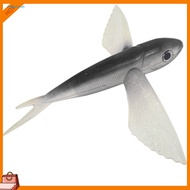 Seawater Boat Fishing Bait Big Wings Flying Fish Tuna Baits Soft Lure Tackle