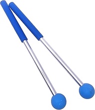 TUOREN Blue Xylophone Mallets Glockenspiel Sticks Rubber Mallets Percussion Sticks for Tongue Drum, Glockenspiel, Xylophone, Chime, Woodblock, and Bells 9 Inch Long