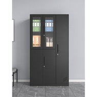 Office locker, staff dormitory storage cabinet, metal cabinet, locker, glass file cabinet, lockable 