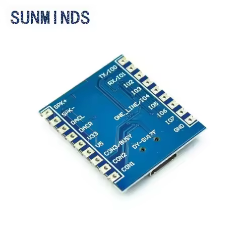 DY-SV17F Audio Module Mini MP3 Player IO Trigger USB Download Flash Voice Module