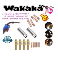 Mig welding MB15 NOZZLE / TIP HOLDER / CONTACT TIP 0.8MM / CONTACT TIP 1.0MM
