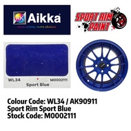 AIKKA SPORT RIM PAINT/ WL34 / AK90911 / SPORT BLUE /CAR & MOTOR SPORT RIM  PAINT/AEROSOL SPRAY TIN