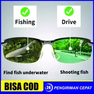 [TERLARIS] Kacamata Polarized Pria Paser Ikan - Kacamata Pancing Tembus Air - Kacamata Polaris Tembus Air - Kacamata Anti Silau Pria - Kacamata Tembak Ikan Tembus Air