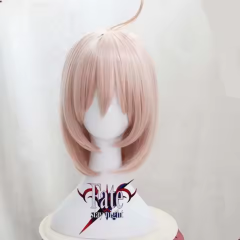 Anime Fate Grand Order Sakura Saber Okita Souji Wig Cosplay Costume Fate Go Women Short Synthetic Ha