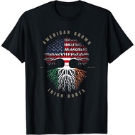 American Grown Irish Roots Ireland Flag Gift Unisex T-Shirt