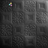 [FOAM] Wl-foam 3D Wallpaper Wall Sticker Batik Wallpaper Size 70cm x 70cm