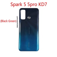 Rear Door Battery Cover Housing Case For Tecno Spark 5 5pro KD7 KD7h Back Cover Repair Parts