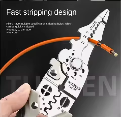 Multi Functional Electrician Pliers For Wire Splitting And Stripping, Specialized For Electricians