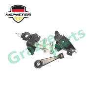 (1pc) Münster PER7470 Engine Mounting Set for Perodua Axia 1.0 1KR-DE2 2014-onwards AT Auto Transmission (With Bracket)