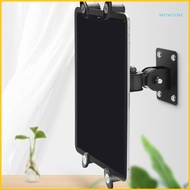 BTM Wall Mount Tablet Stand Long Arm Multi Angle Adjustable Three Shaft Design Metal  Pad Wall Mount Holder