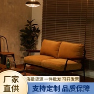 Retro Industrial Japanese American Sofa Style Art Net Iron Sofa Small Apartment Double Red Chair lof
