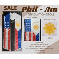 Philippine flag inspired Graduation Stole Sash