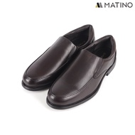 MATINO SHOES รองเท้าคัทชูชายหนังแท้ รุ่น MC/B 3036- BLACK/BROWN