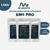 IM AQUATIC EM4 Pro 500gm x 3 Pack | Aquaculture & Agriculture Probiotic Water & Plant Growth