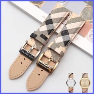 Suitable For Burberry Leather Watch Strap BU9225 9226 9025 9026 Classic Plaid First Layer Cowhide Wr