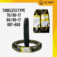 TYRE GRT 668 TAYAR TUBELESS BUNGA SPORT RAIN 70/90/17-80/90/17