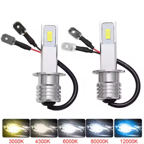 2Pcs H1 Led Car Headlights 880 881 9005 9006 H3 H15 H4 H7 H11 Auto Bulb High Low Beam Long Distance 