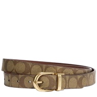 Coach Classic Buckle Cut To Size Reversible Belt 25Mm in Khaki/ Saddle CF270