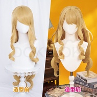 DOKIDOKI Cosplay Wig Long Curly Hair Fairy Tail Navia Cosplay Accessory Anime Character Full Coverag