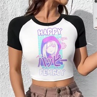Femboy Cropped Top - Gyaru Style Shirt | Clearance Sale | Summer Baddie