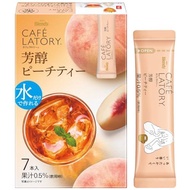 Exclusive from Japan Blendy Cafe Latory Sticks, Rich Peach Tea, 7 sticks